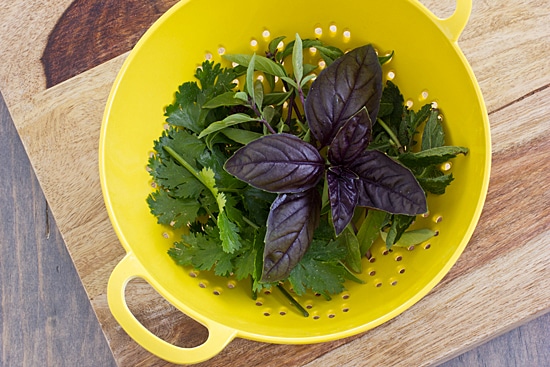 Herbs for French Lentil Salad