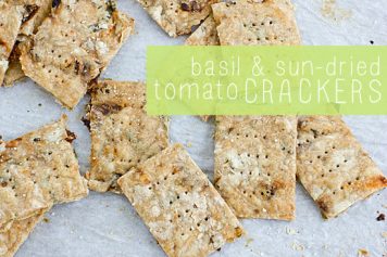 Basil And Sun-Dried Tomato Crackers | Oh My Veggies