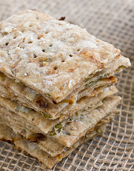 Basil and Sun Dried Tomato Crackers Oh My Veggies