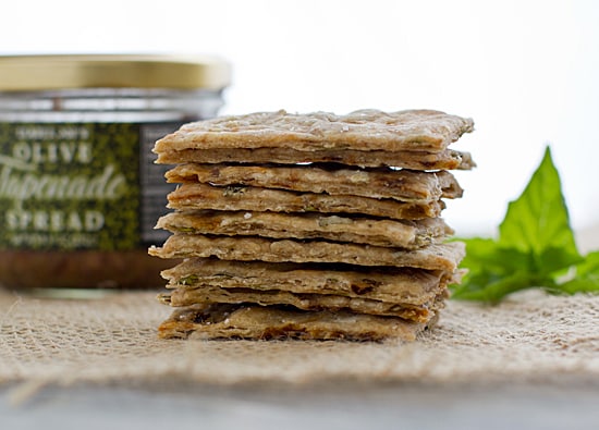 Sun-Dried Tomato and Basil Crackers