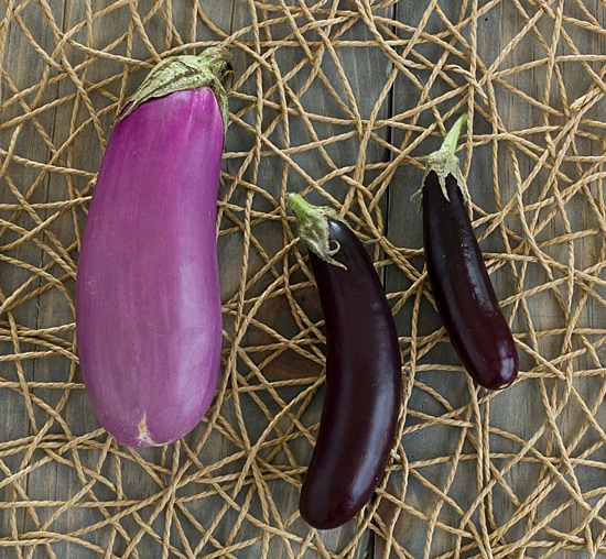 Rosa Blanca & Little Finger Eggplant