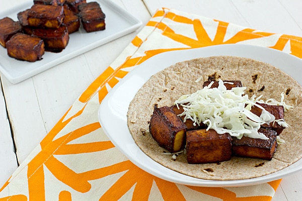 Baked Barbecue Tofu Tacos