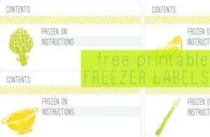 Free Printable Freezer Labels For All Your Freezing Needs!