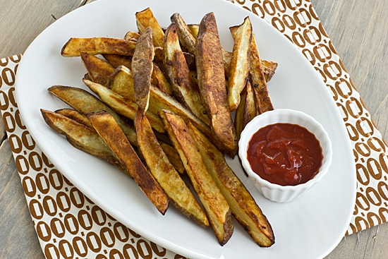 Garlicky Oven Fries with Harissa Ketchup