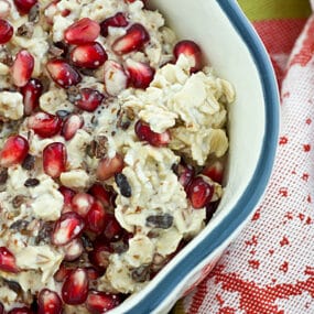 Cocoa Nib & Pomegranate Overnight Oats Recipe
