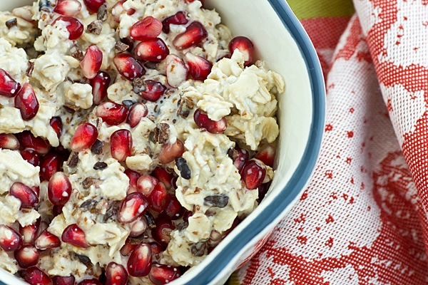 Cocoa Nib & Pomegranate Overnight Oats Recipe