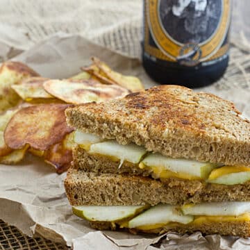Pear and Sharp Cheddar Grilled Cheese Sandwich