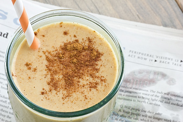 Pumpkin Spice Smoothie from the top