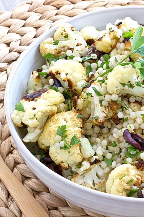 cauliflower and Israeli couscous salad