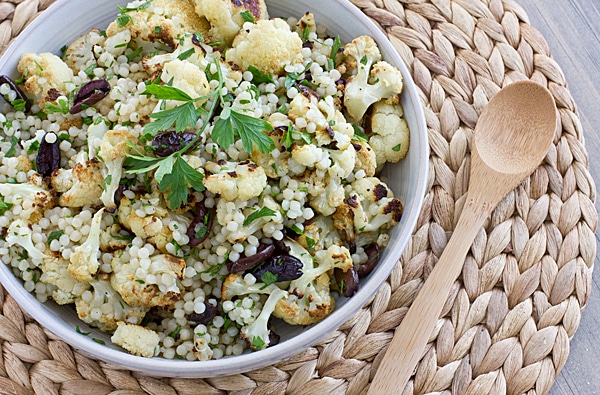 Warm Cauliflower & Israeli Couscous Salad Recipe