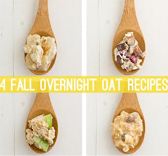 4 Fall Overnight Oat Recipes