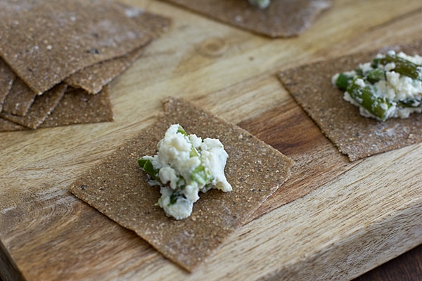 Asparagus, Crimini Mushroom, and Ricotta Ravioli Filling