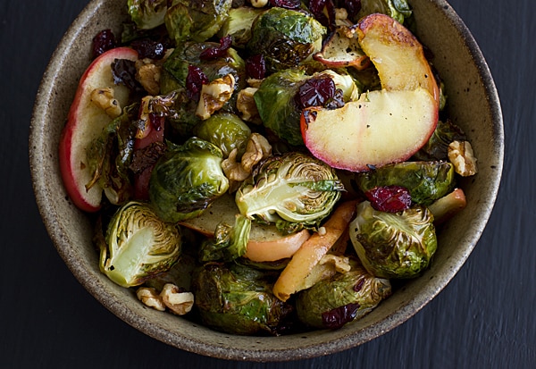 Roasted Brussels Sprouts & Apples