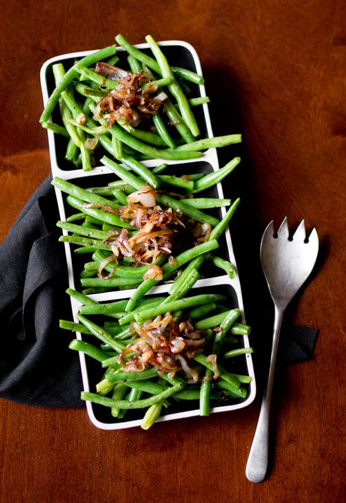 Green Beans & Caramelized Shallots