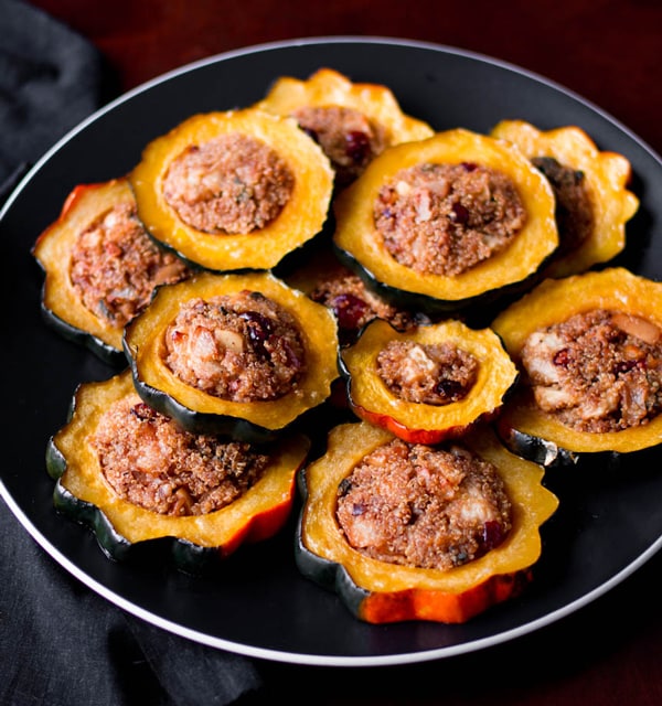 Quinoa-Stuffed Acorn Squash Rings Recipe