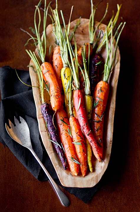 Roasted Heirloom Carrots Recipe • Veggie Society