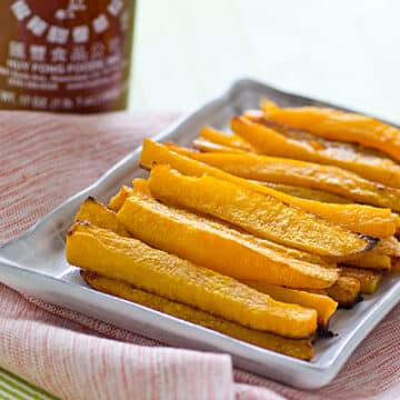 Baked Sriracha Butternut Squash Fries Recipe