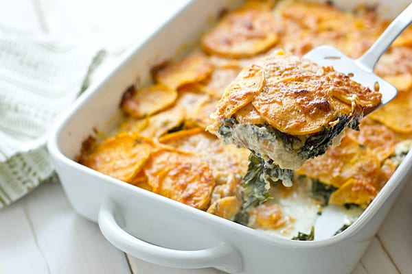 Sweet Potato & Kale Gratin Recipe