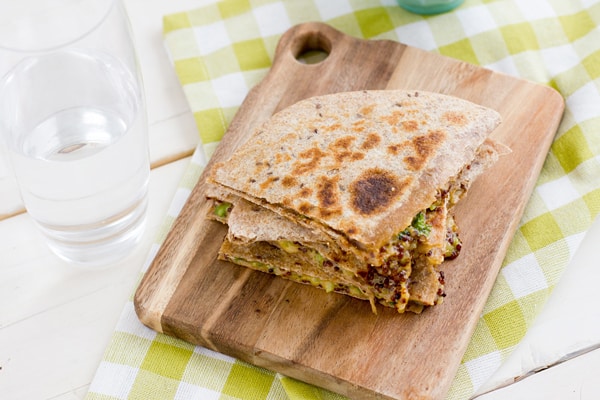 Broccoli Quinoa Quesadillas