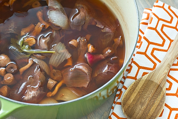 Mushroom Stock from Kitchen Scraps Recipe