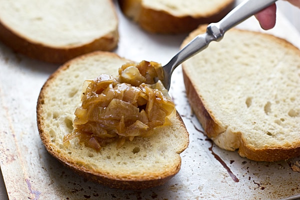 Caramelized Onions on Bread