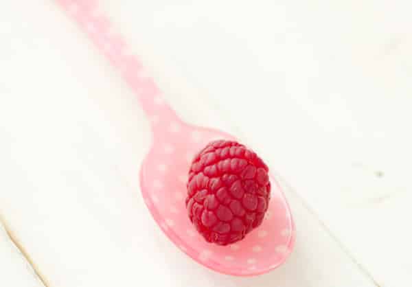 Raspberry on Spoon