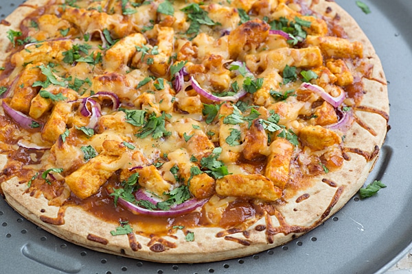 Barbecue Tofu Pizza