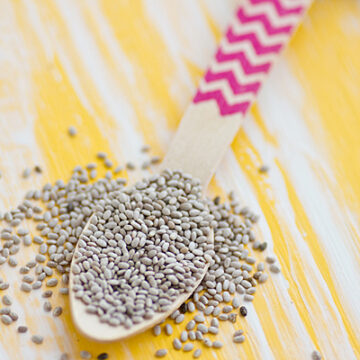 Chia Seeds On Spoon