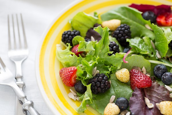 Spring Berry Salad with Lemon Verbena Vinaigrette