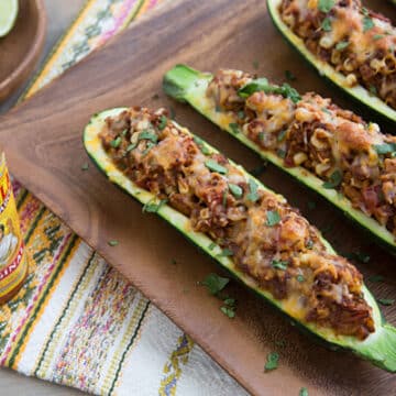 Taco Stuffed Zucchini Recipe
