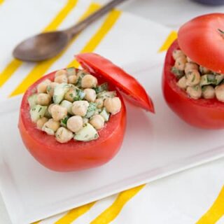 Cucumber Chickpea Salad with Lemony Tahini Dressing Recipe