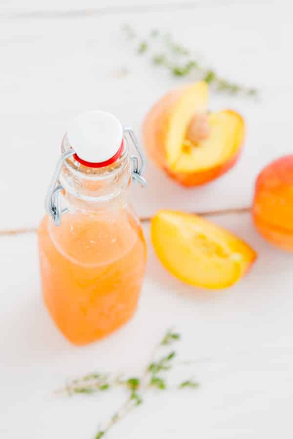 Homemade Peach Iced Tea - Ahead of Thyme