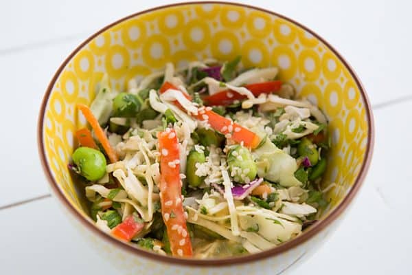 Crunchy Asian Chopped Salad with Peanut Dressing