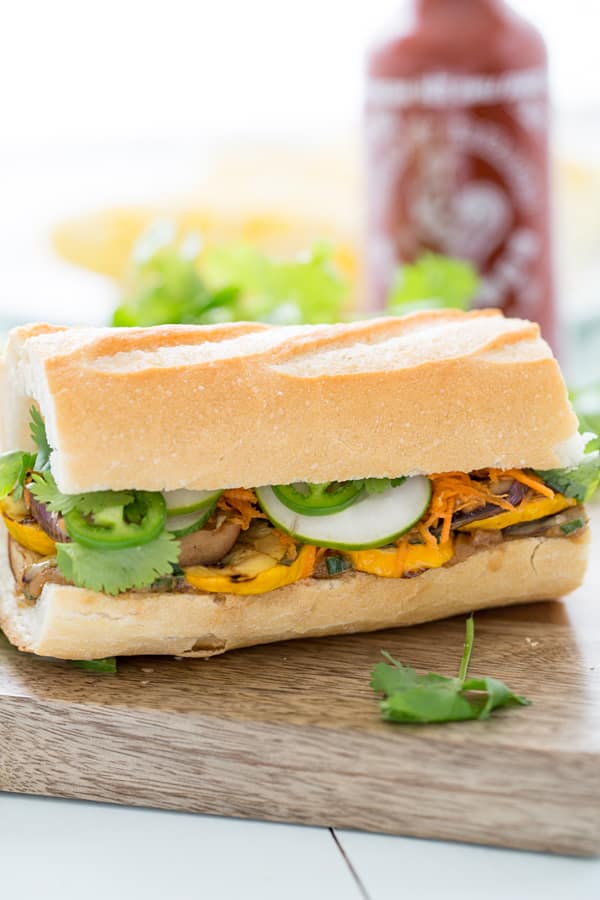 Grilled Veggie Banh Mi Sandwiches