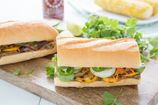 Grilled Veggie Banh Mi Sandwiches Recipe