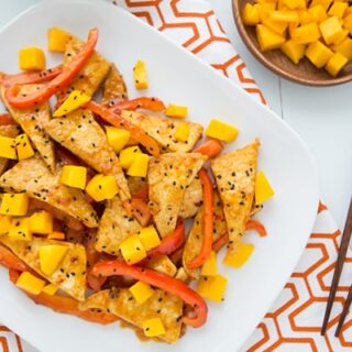 Mango Chili Tofu Stir Fry