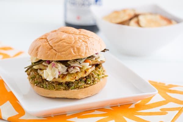 teriyaki glazed brown rice and edamame burgers with grilled pineapple recipe