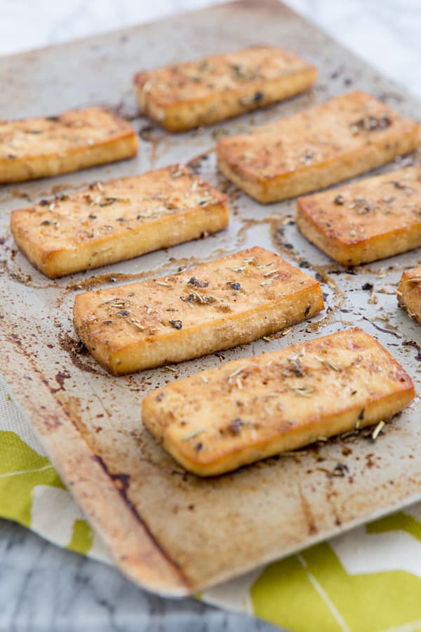 Baked Italian Herb Tofu