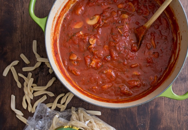 Meaty Mushroom Marinara Sauce