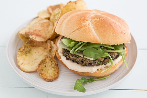 Black Bean Burgers with Sriracha Aioli