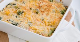 Broccoli Cheddar Brown Rice Casserole Recipe