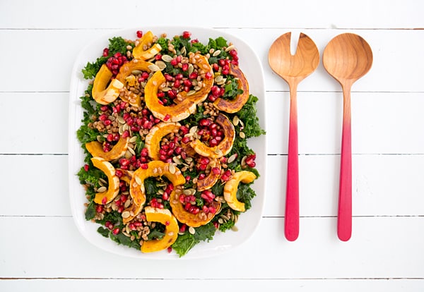 Kale and Delicata Salad with Citrus-Maple Vinaigrette Recipe