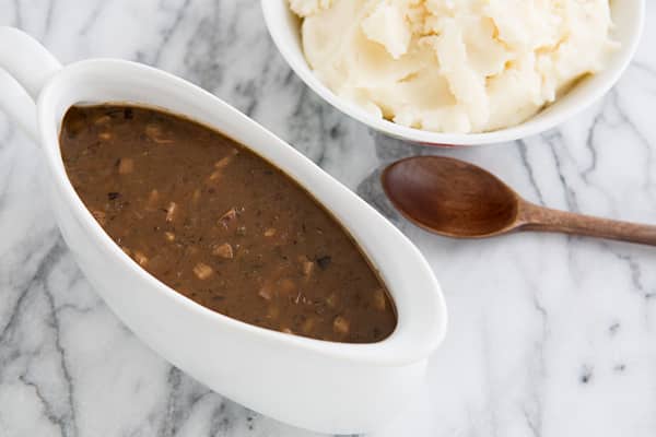 Shallot and Shiitake Gravy