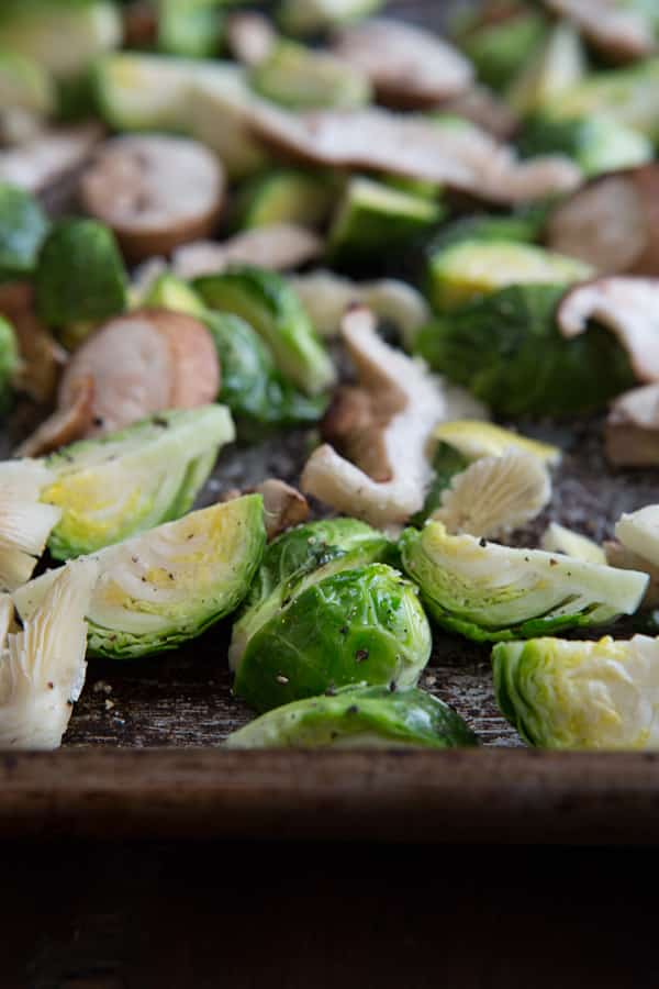 Brussels Sprouts and Wild Mushrooms