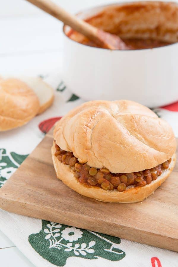 Sloppy Lentil Sandwiches