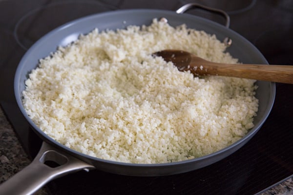 Cooking Cauliflower Rice