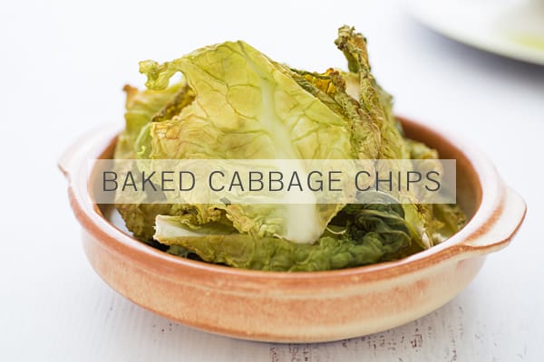 Baked Cabbage Chips