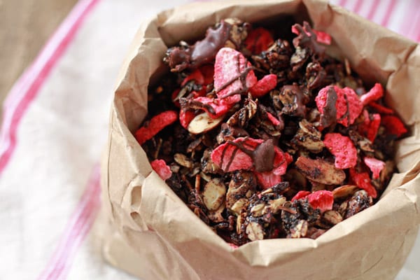 18 Irresistible Recipes for Homemade Granola: Chocolate Covered Strawberry Granola