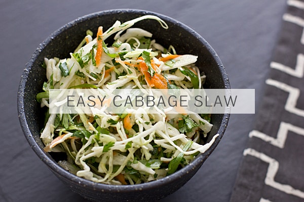 Easy Cabbage Slaw