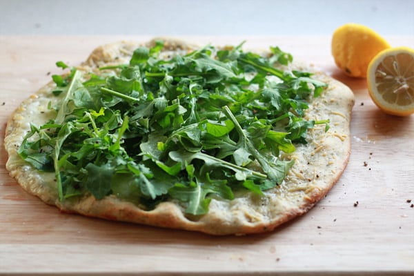Lemon Arugula Pizza from Two Peas and Their Pod
